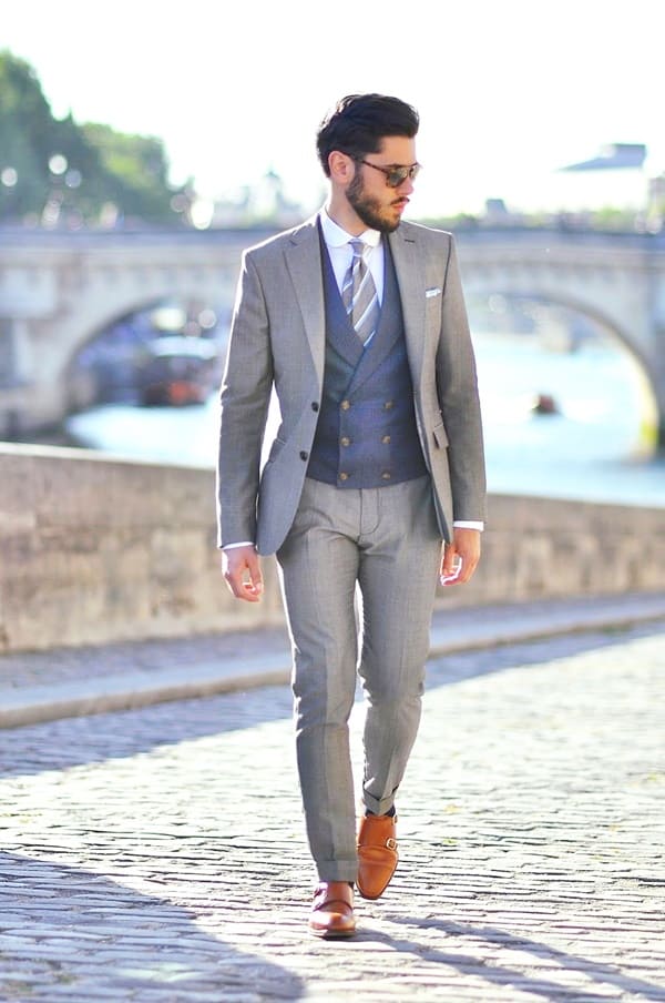 60 Best Grey Suit With Brown Shoes 