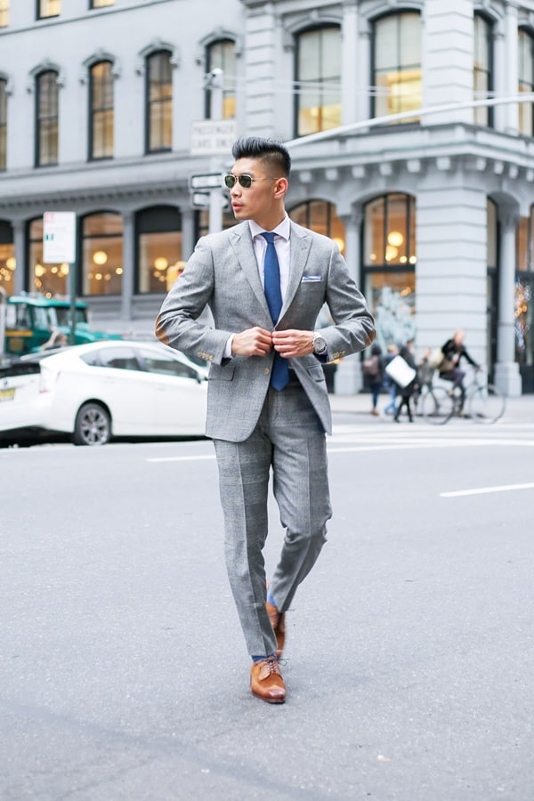 Best Grey Suit Brown Shoes Styles For Men 4 