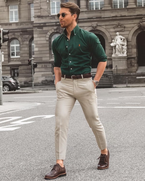 What colour shirt will be perfect for cream trousers? - Quora