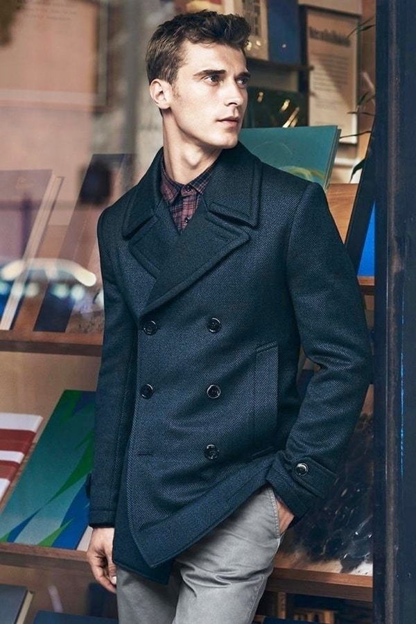 How To Wear A Pea Coat For Men The Trend Spotter | vlr.eng.br