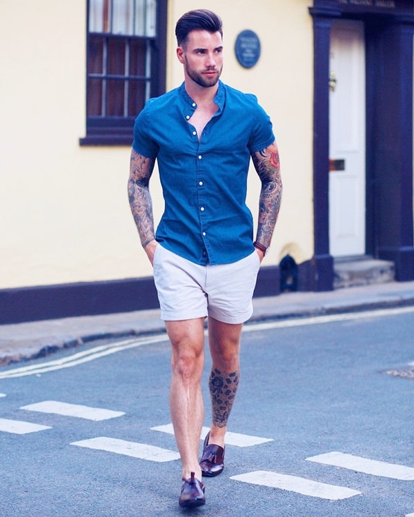 What To Wear With A Denim Shirt 12 Men S Denim Shirt Outfit