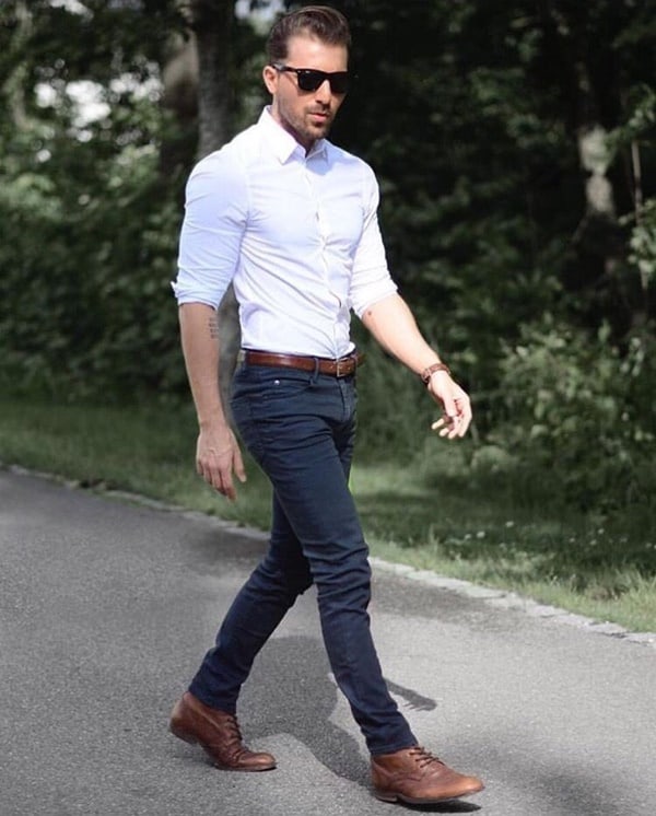 30+ Blue Jeans And White Shirt Outfits Ideas For Men | Fashion Hombre