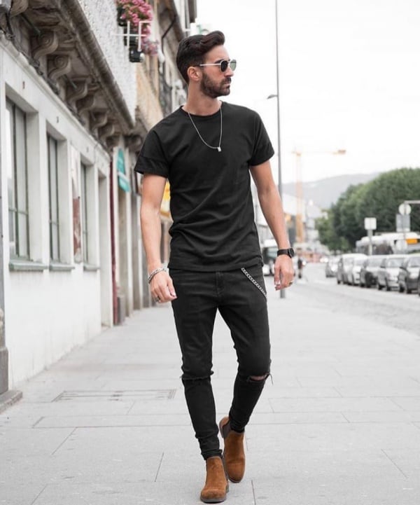 20 Outfit Ideas to Wear Black Pants with Brown Shoes for Men