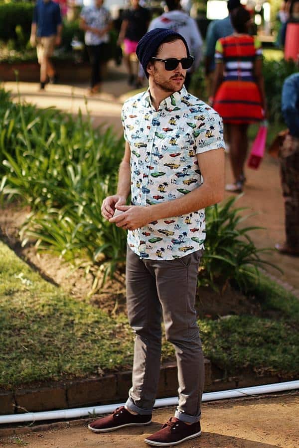 37 Stylish Printed Shirts Outfit Ideas For Men - Fashion Hombre