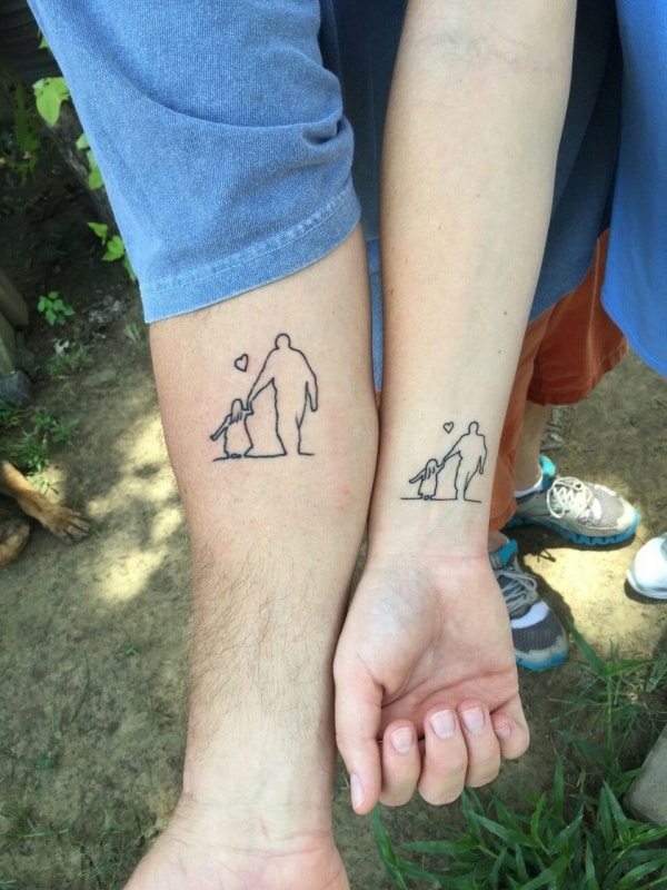 55 Awesome Father And Daughter Matching Tattoos Fashion Hombre