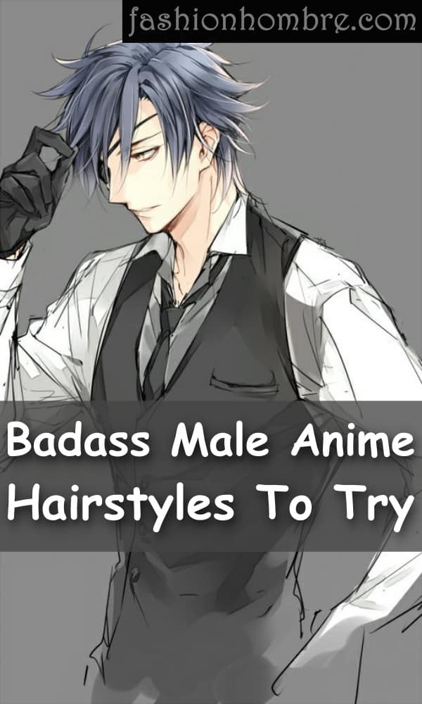 Lexica  Anime boy with plack hair and a man bun