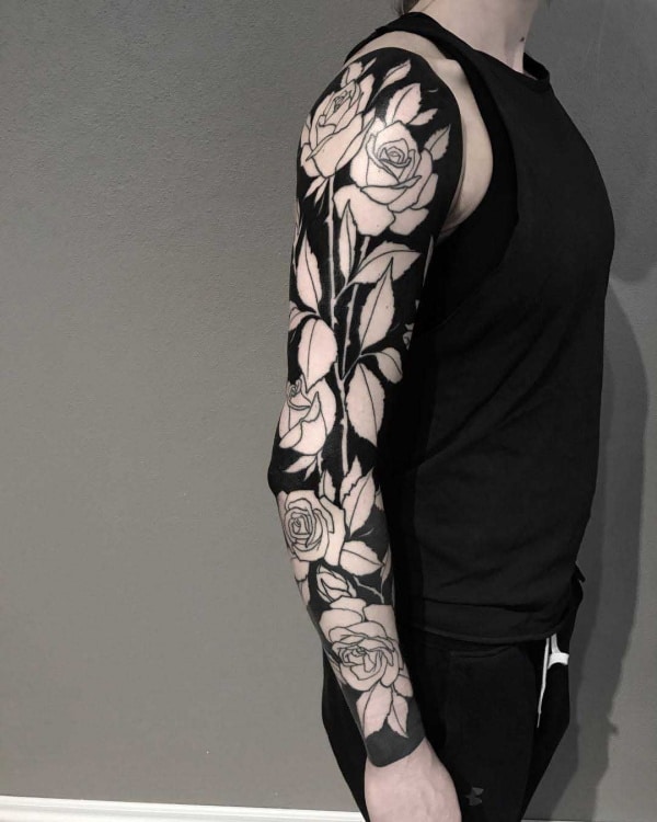 Negative Space Tattoo Discover 50 Most Amazing Black and White Tattoos