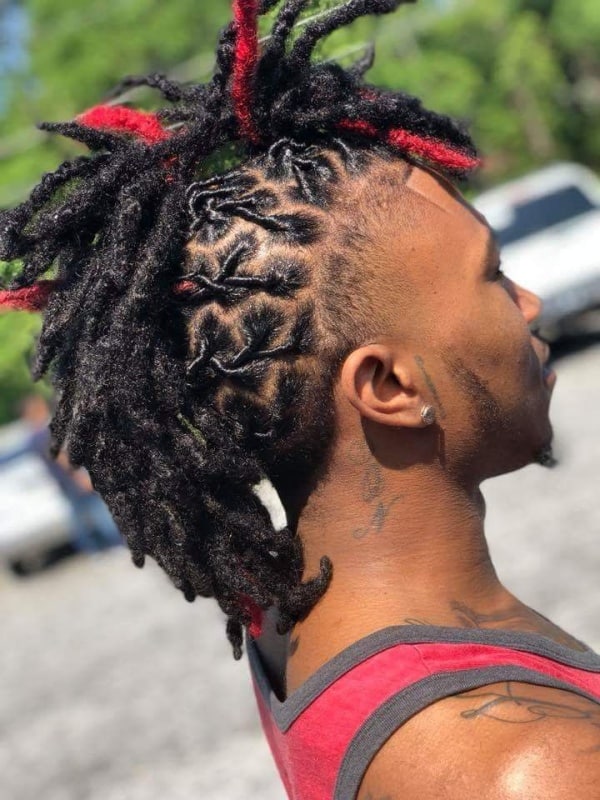 Medium Black Male Long Hairstyles Braids for Oval Face